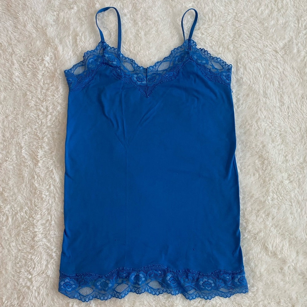 BONGO Vibrant Blue Lace Cami
